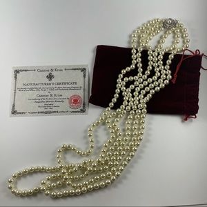 Three strand pear necklace